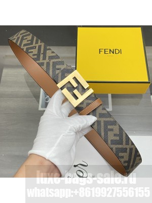 Fendi 38mm Eversible Belt FF buckle with stud closure 2021 Collection 021