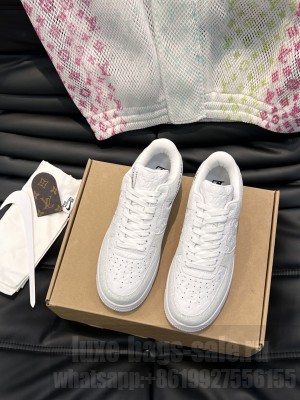 Louis Vuitton Nike Air Force 1 Low By Virgil Abloh Man's Sneaker 2023 016