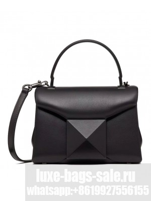 Valentino Mini One Stud Handbag In Nappa Black