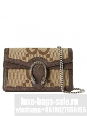 Gucci Dionysus Jumbo GG Super Mini Bag 476432 Brown