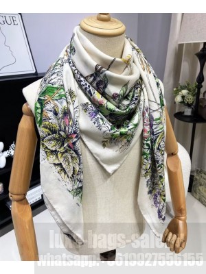 Christian Dior Women's Le Bal Des Libellules Square Scarf