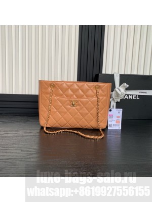 Chanel SMALL SHOPPING BAG AS5215 Camel