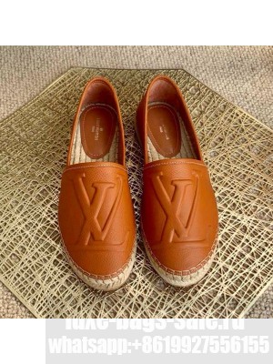 Louis Vuitton LV Grained Leather Espadrilles Brown 2021 Collection