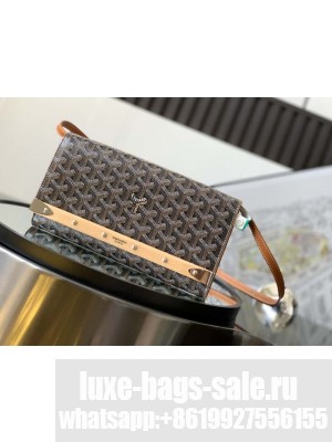 Goyard Monte-Carlo PM Clutch Black & Tan