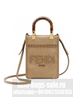 Fendi Mini Sunshine Shopper 8BS051 Gray