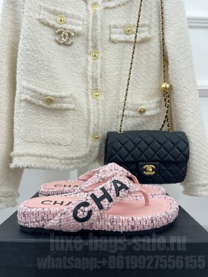 Chanel Flat Thong Slide Sandals 06