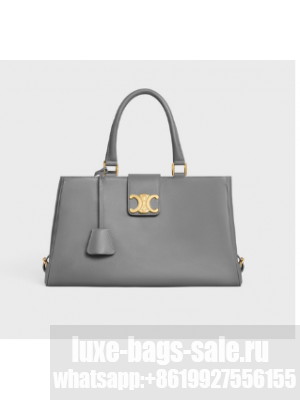 Celine MEDIUM APPOLINE BAG IN SUPPLE CALFSKIN 114963 ZINC