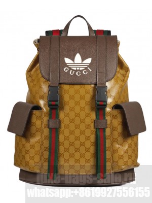 Gucci x adidas Backpack 495563 Dark Coffee