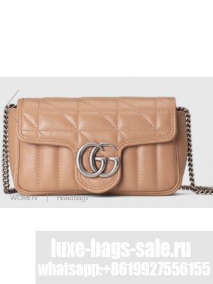 Gucci GG Marmont super mini bag 476433 Rose beige