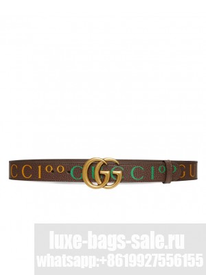 Gucci Unisex 100 GG Marmont Belt Henna