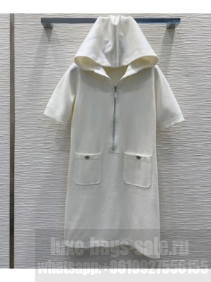 Chanel Women's Half Zip Dress White