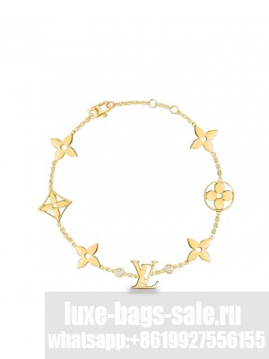 Louis Vuitton Idylle Blossom Monogram Bracelet Q95588 Golden