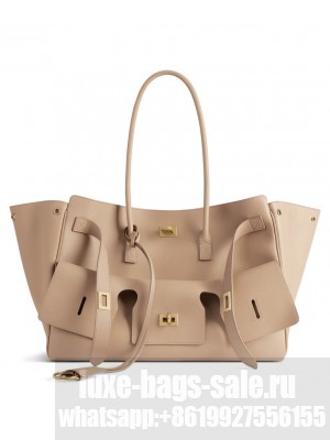 Balenciaga Bel Air Medium Carry All Bag Apricot