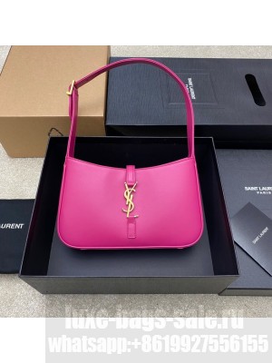 YSL LE 5 A 7 HOBO BAG IN SMOOTH LEATHER Y687228 rose