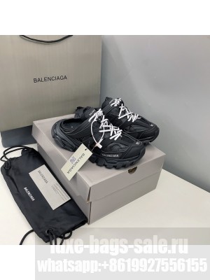 Balenciaga Unisex Track Mules in Mesh and Nylon black 2021 Collection