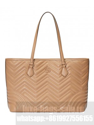 Gucci GG Marmont Large Tote Bag 739684 Apricot