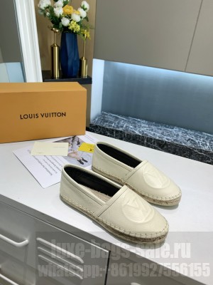 Louis Vuitton 1A86QR STARBOARD FLAT ESPADRILLE WHITE 2021 Collection 