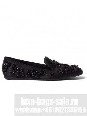 Miumiu Women's Satin Slippers Black