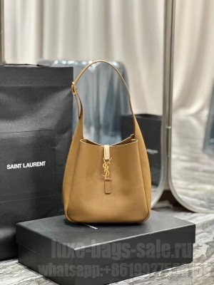 SAINT LAUREN LE 5 A 7 SOFT SMALL IN SMOOTH LEATHER 713938 apricot