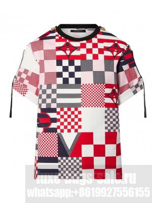 Louis Vuitton Women's Graphic LV x AC Print T-Shirt Red
