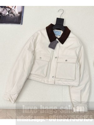 Prada Women's Short Down Jacket White