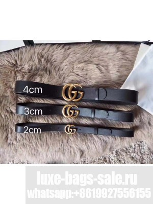 Gucci Leather belt with Double G buckle
