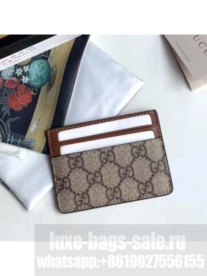 Gucci Linea GG Canvas & Leather Card Case 23166