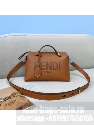 Fendi MEDIUM BY THE WAY Brown leather Boston bag