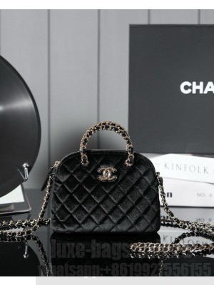 CHANEL MINI SHOPPING BAG AS5131 Velvet black