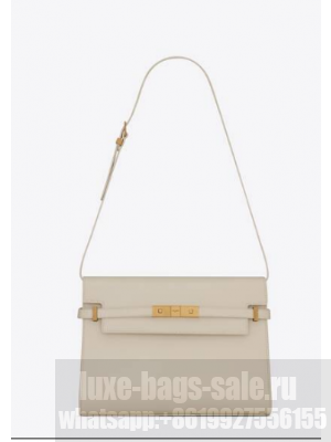 SAINT LAURENT MANHATTAN SHOULDER BAG IN BOX SAINT LAURENT LEATHER 5792710 BLANC VINTAGE