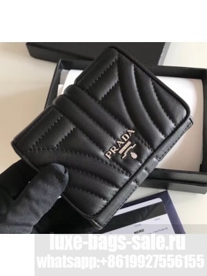 Prada Leather Trifold Compact Wallet 1M0176 04
