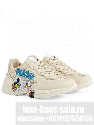 Gucci x Disney Unisex Donald Duck Rhyton Sneaker Cream