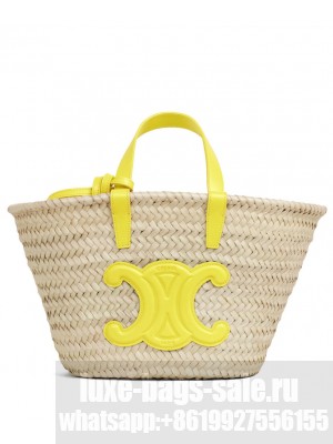 Celine Teen Triomphe Celine Classic Panier Yellow