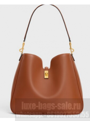Celine MEDIUM CAMILLE 16 SOFT BAG IN SMOOTH CALFSKIN 119563 TAN