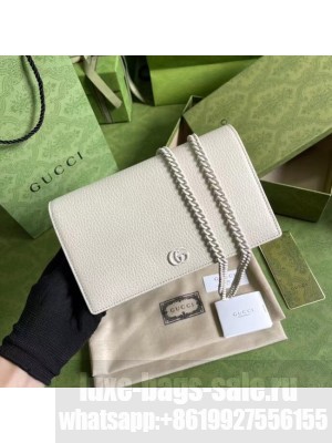 Gucci GG Marmont chain wallet 497985 White