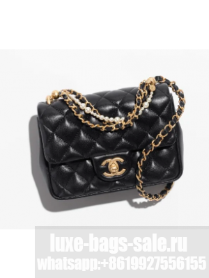 Chanel MINI FLAP BAG AS4385 black