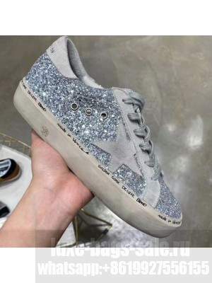 Golden Goose GGDB Sequins Suede Sneaker Silver/Grey Spring/Summer 2021 Collection 09