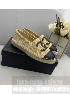 Chanel Braided Fabric Espadrilles G29762 Beige 2022 Collection