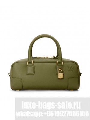Loewe Amazona 23 Cropped Bag In Nappa Calfskin Green