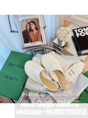 Bottega Veneta DOT SOCK White Lambskin  slippers 2021 Collection