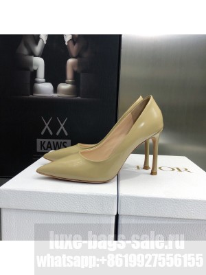 Dior Brushed Calfskin Essence 9.5cm Pumps Beige 2022 Collection
