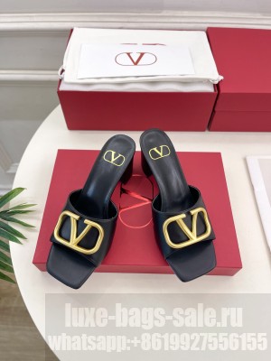 VALENTINO VLOGO SIGNATURE SLIDE SANDAL IN CALFSKIN 60MM 012 2025
