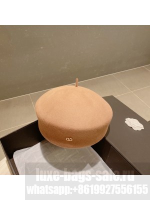 Valentino wool Beret Brown