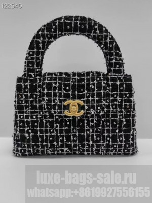 Chanel MINI SHOPPING BAG AS4416 BLACK & Ecru