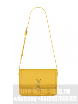 Saint Laurent Solferino Medium Satchel 6343050 Yellow