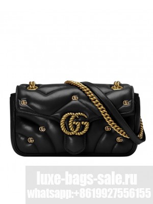 Gucci GG Marmont Small Shoulder Bag 443497 Black
