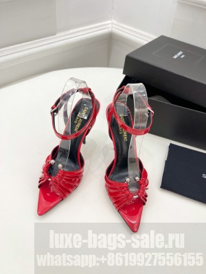 Saint Laurent 10cm Patent Leather Sandals 2022 Collection 07