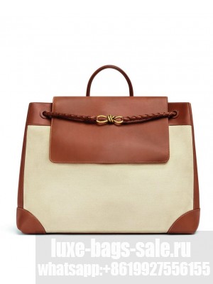 Bottega Veneta Large Andiamo Backpack Coffee