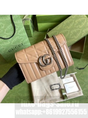 Gucci GG Marmont matelasse mini bag 474575 Rose beige