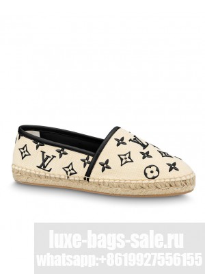 Louis Vuitton Women's Starboard Flat Espadrille 1ABTZ4 Black
